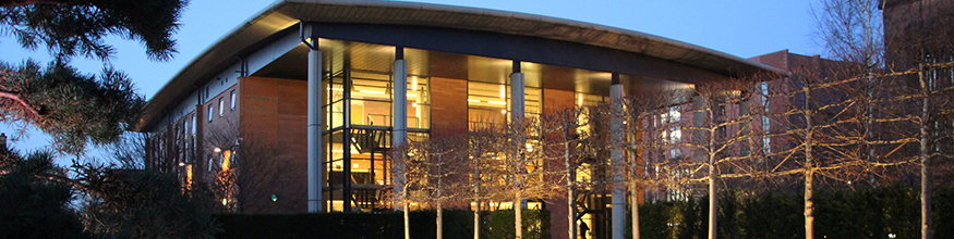 Hope building looking lovely at dusk